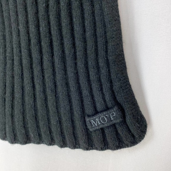 Marc O'Polo Scarf Black Rib Knit 9.5 x 50 - Picture 5 of 7